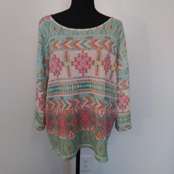 Anthropologie Tops - Anthropologie Akemi Kin Morgana Aztec Tribal Top